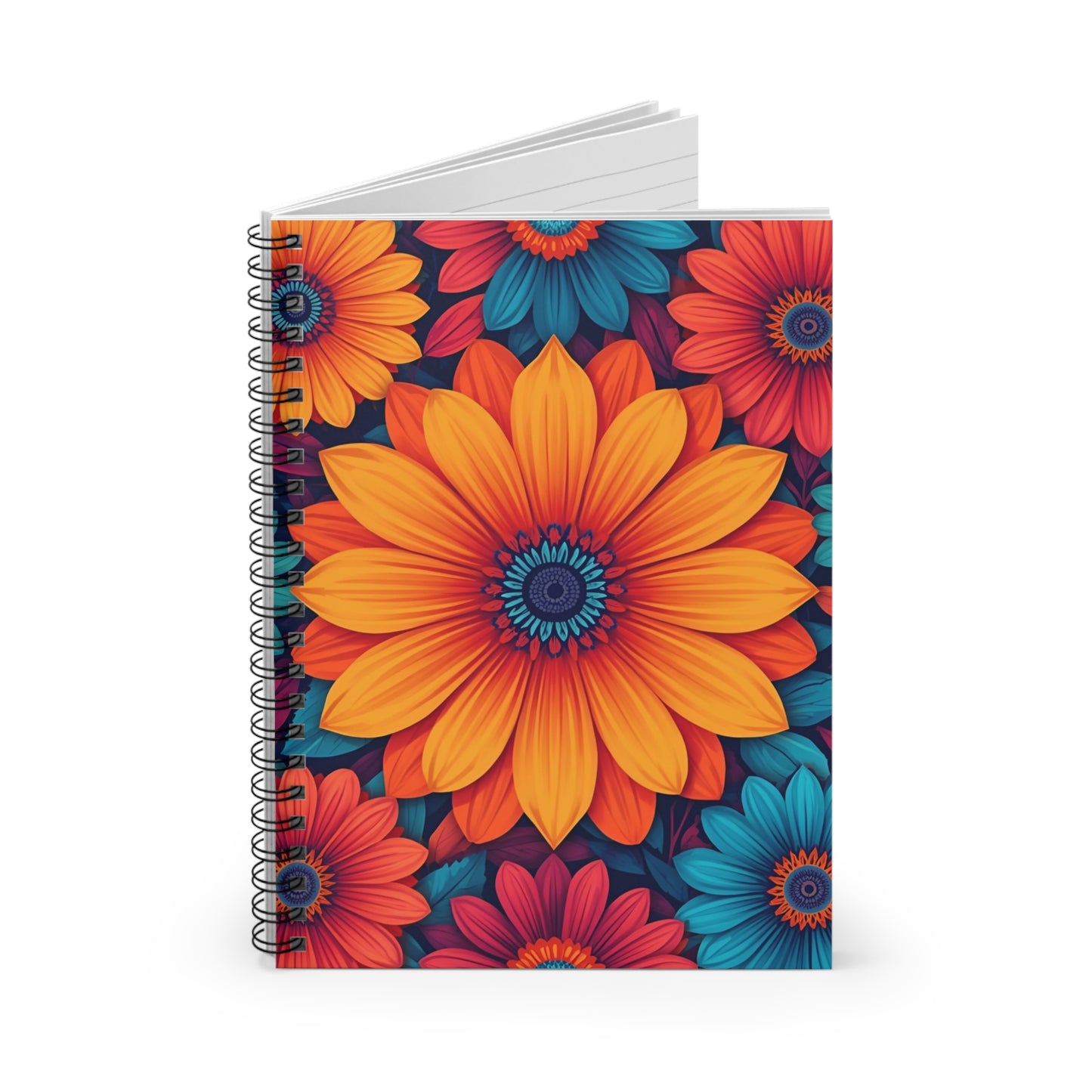 Flower Power | Journal, Spiral Bound, Lined Pages