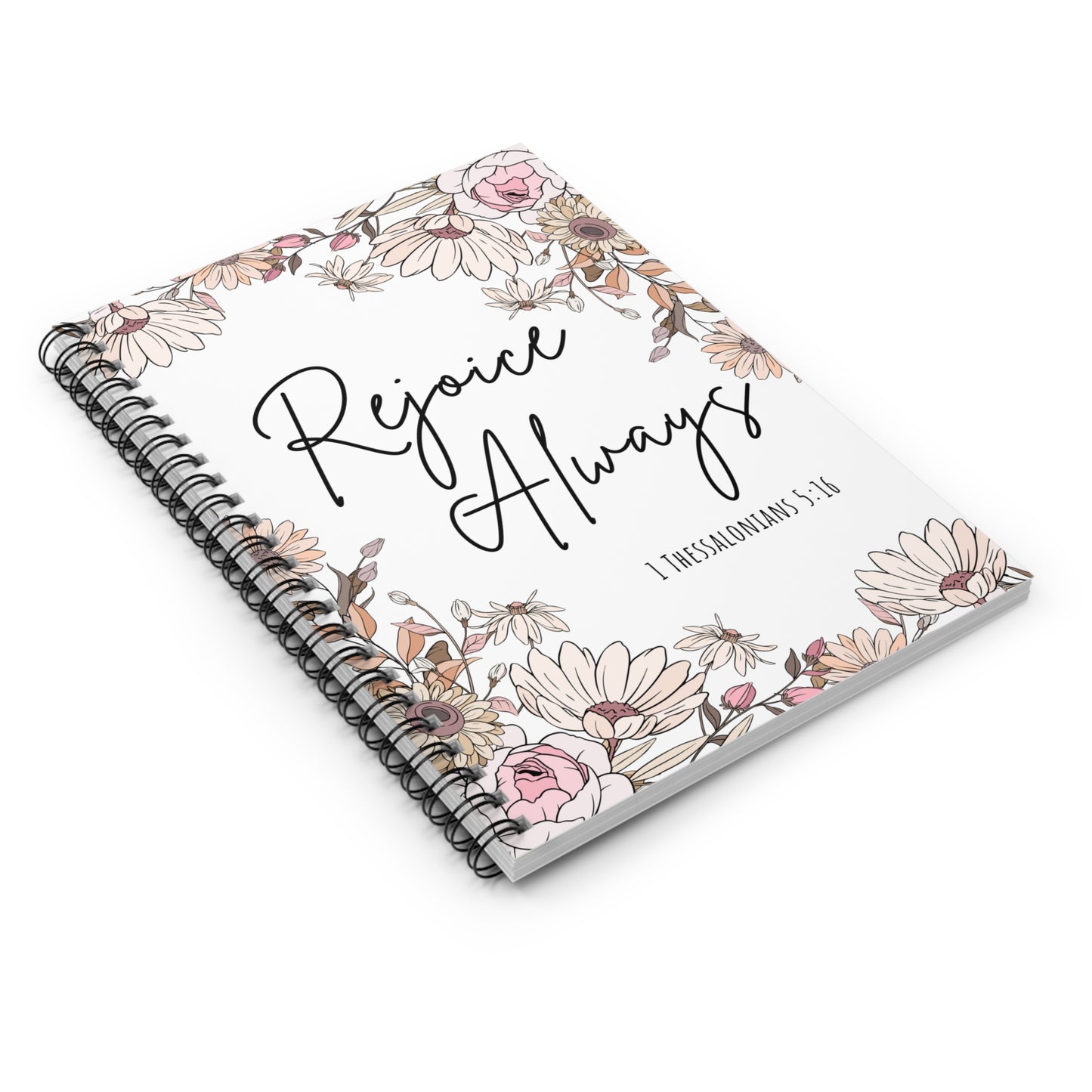Rejoice Always | Journal, Spiral Bound, Lined Pages