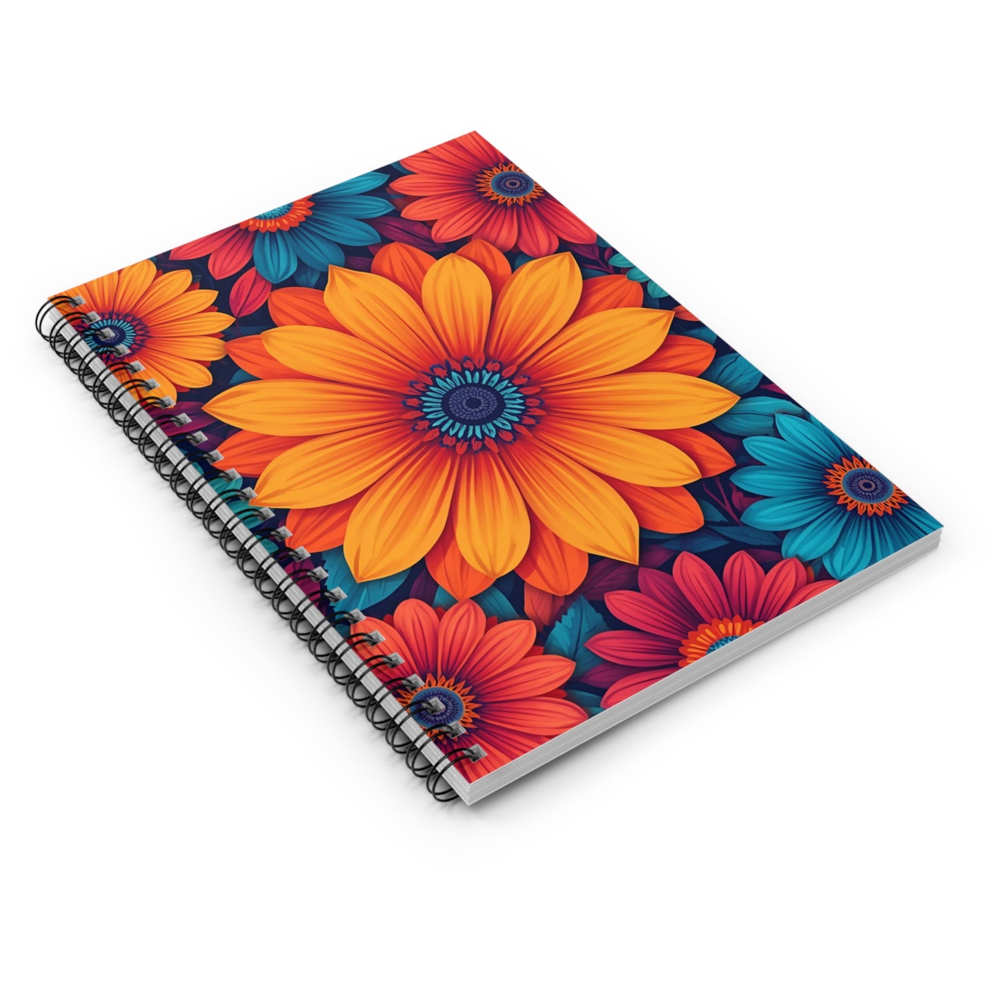 Flower Power | Journal, Spiral Bound, Lined Pages
