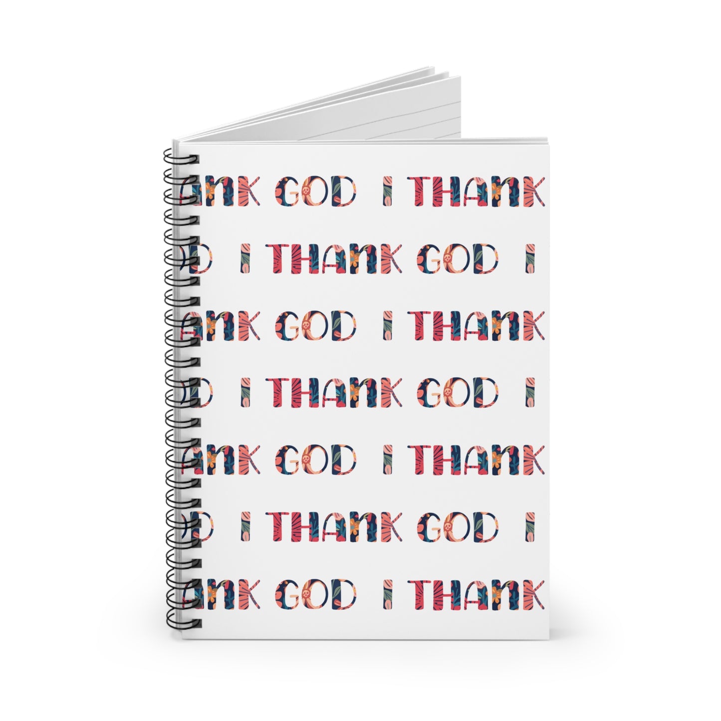 I Thank God (Large) | Journal, Spiral Bound, Lined Pages