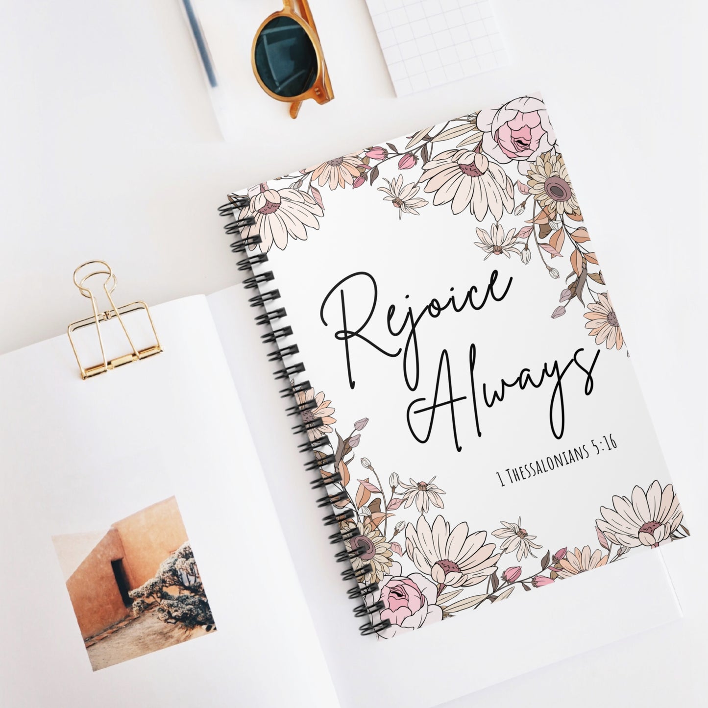 Rejoice Always | Journal, Spiral Bound, Lined Pages