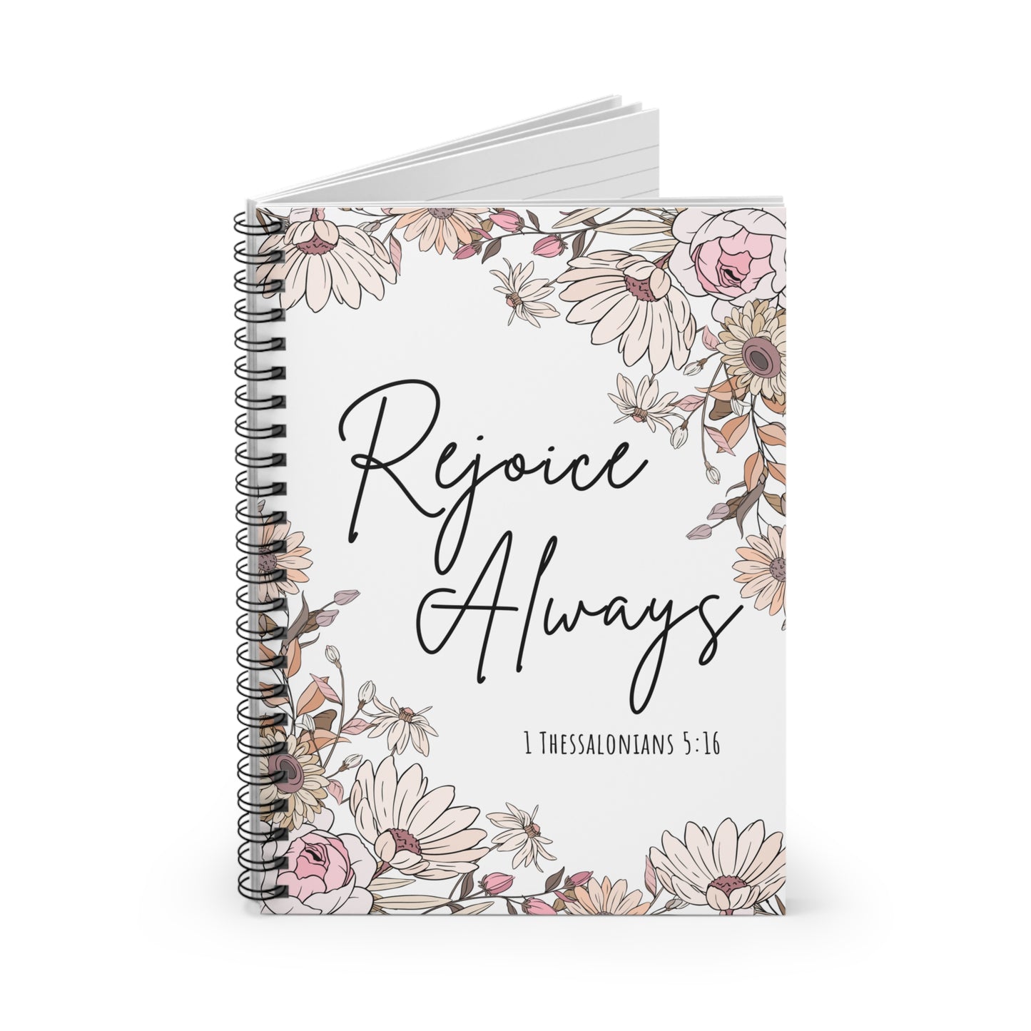 Rejoice Always | Journal, Spiral Bound, Lined Pages