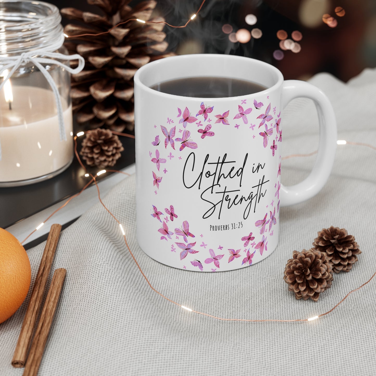 Clothed in Strength | Coffee Mug