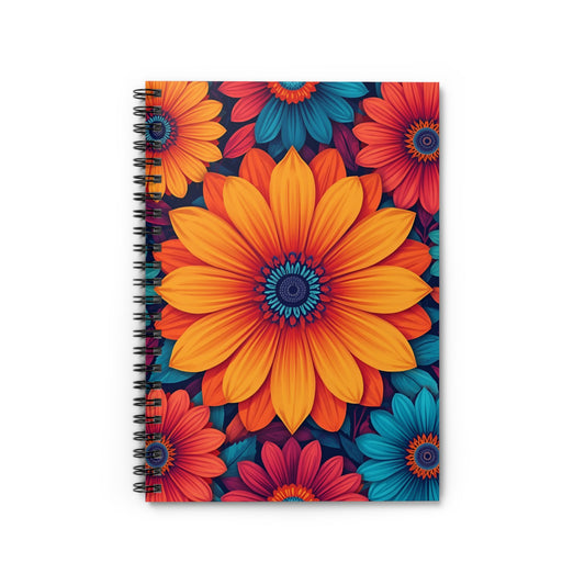 Flower Power | Journal, Spiral Bound, Lined Pages
