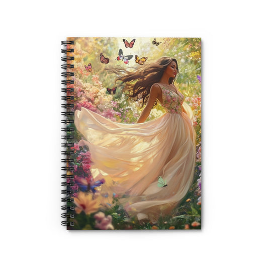 Butterfly Princess Dela | Journal, Spiral Bound, Lined Pages